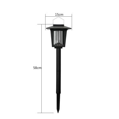 China Disposable Outdoor Solar LED Fly Killer Mosquito Zapper Solar Insect Track Lights Landscape Ground Lighting For Camping for sale