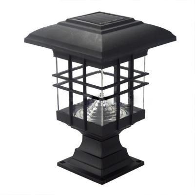 China Waterproof Outdoor 8 LED Solar Garden Landscape Wall Decor Flame Light Lamp Post for sale