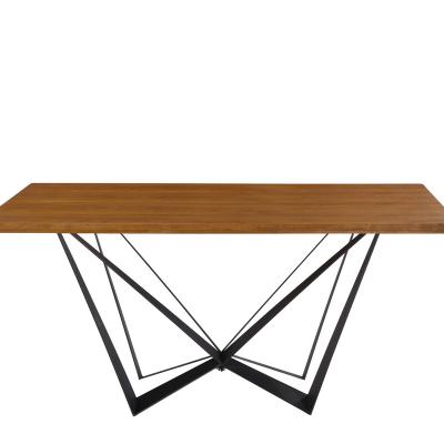 China Home Dining Table Steel-Wood Dining Table and Chair (Height) Large Small MDF Adjustable Multifunctional Table Apartment for sale