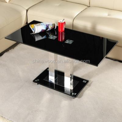 China Modern simple hotel apartment living room coffee table glass top coffee table for sale