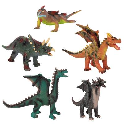 China Resin 2024 New dinosaur toy model Archaeological boy King Tyrannosaurus Rex soft rubber simulation animal model egg for sale