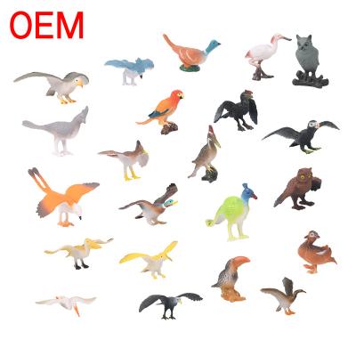 China Resin AiJH Wholesale Custom Solid PVC Wild Animals Learning Zoo Animals DIY Figures Lifelike All Kinds Animal Toys Models for sale