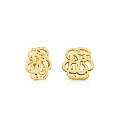 China Office / Quarry 18k Gold Plated Cavity Jewelry Stainless Steel Animal Flowers Earring For Women Girl for sale