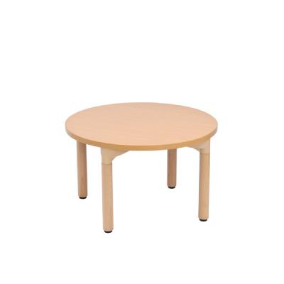 China Modern 4 smooth legged small household round the universal living room wooden table for sale