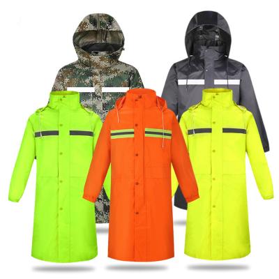 China Colorful Universal Windproof Raincoat Raincoats Reflective Safe Rain Windproof Poncho For Adults Rainwear Customized for sale