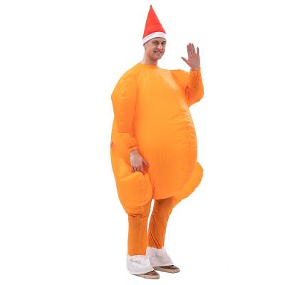 China Festival Decoration Fast Delivery Christmas Apparel Inflatable Thanksgiving Turkey Cartoon Holiday Party Costumes for sale