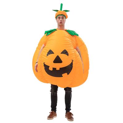 China Three Day Waterproof Advertising Pumpkin Halloween Festival Decoration Delivery Cloth Inflatable Cosplay Costume for sale