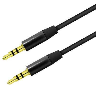 China aux cable car audio 3.5 mm to 3.5mm cable male to aux cord. Male Kabel Gold Plug Car for sale