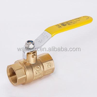 China Full NPT Brass Ball Valve General Left Forged Brass Body for sale