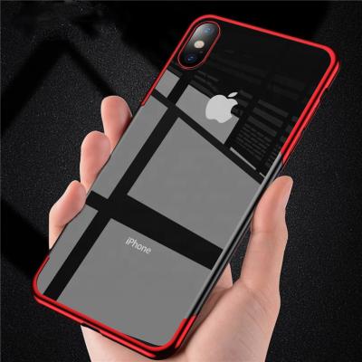 China Mobile Phone Accessories TPU Shockproof Case For iPhone Case 2020 New Clear Case For iPhone 11/11pro 7 8 6 Plus Electroplating Silicone Phone Cases For iPhone XR XS Back Cover max X for sale