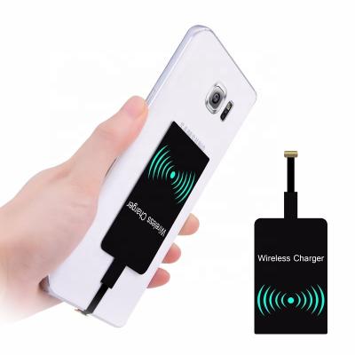 China Qi Wireless Charger Adapter For USB Factory Price Micro Mobile Qi Wireless Charger Receiver For Android Microphones for sale