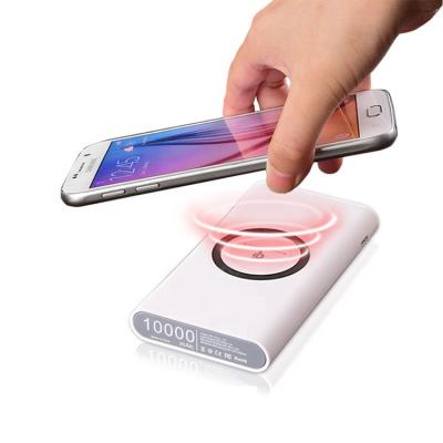 China New 10000 Mah Charger Qi Wireless Power Bank 10000 Mah Fast Mobile Phone Wireless Power Bank Cell Phone for sale