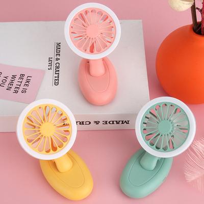 China Car Handheld Usb Charging Mini Portable Mobile Phone Small Clip Fill Light Fan Three-speed Wind Desktop for sale