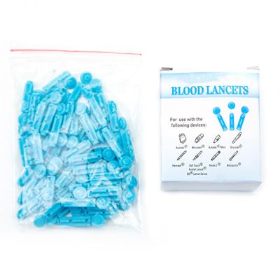 China Good Deal Disposable Blue Lancet Twist Type for sale