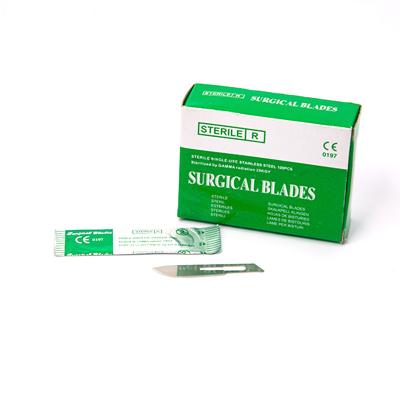 China Safety Steel Disposable Sterile Carbon Steel Surgical Blade for sale