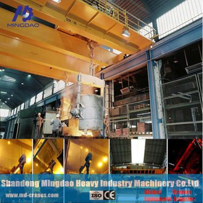 China 2018 MD Brand Double Girder Metallurgy Ladle Casting Overhead Crane with Solid Quality for sale