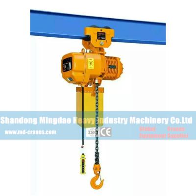 China China Mingdao 500KG 1000kg Sling Type Electric Chain Hoist with Trolley for sale