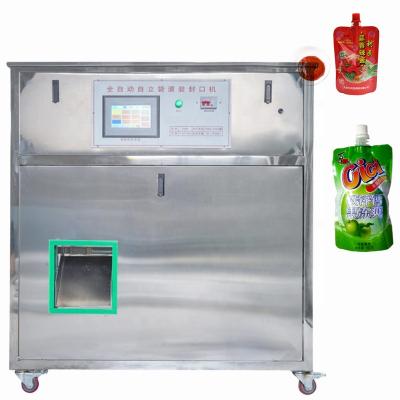 China Automatic Beverage Liquid Pump Measuring Stand Up Spout Pouch Filling Machine for sale