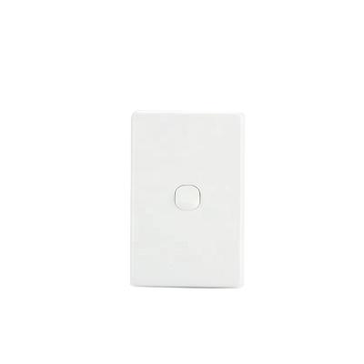 China PC And Alloy Copper You Hot Sale 1 Gang Australian Standard Switch White Electrical Wall Switch for sale