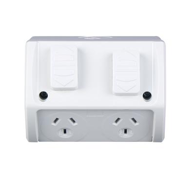 China Residential/Multi-Purpose YOU Waterproof 10A Gray Waterproof Double Socket for sale