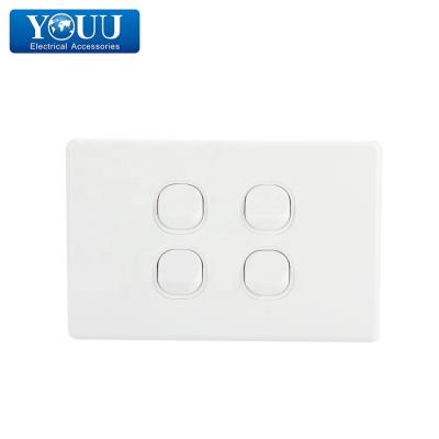 China Cool PC And You Copper New Australian Standard Wenzhou SAA 3 Gang Approved Electrical Light Switches for sale