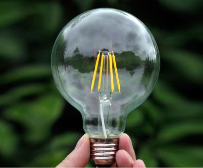 China Retro Desktop ST64 E27 A60 Filament Globe Edison Light Bulb for sale