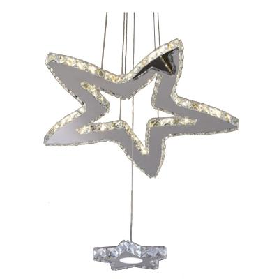 China Creative Exotic Style LED Restaurant Chandelier Light Personality Star Light Modern Crystal Simple Bar Cafe Living Room for sale