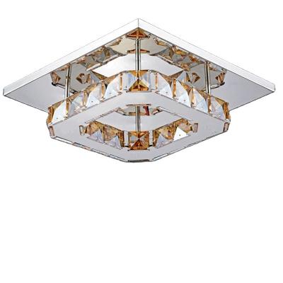 China Simple Modern Simplicity LED Crystal Square Aisle Light Entrance Corridor Porch Light Ceiling Lamp for sale