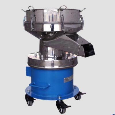 China Efficient and easy to move fruit juice and soymilk screening vibrating screen small rotary stainless steel screening machine for sale