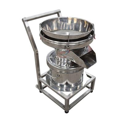 China Efficient and easy to move liquid soymilk juice slurry filter 450 vibration screen filter sieve for sale