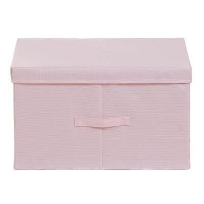 China Sustainable Folding Nonwoven Clothes Organizer , Home Space Saving Collapsible Storage Box With Lid And Handle for sale