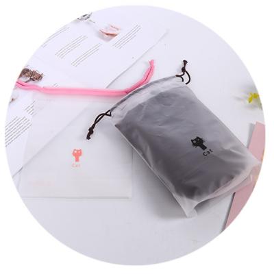 China Cheap Custom Clear Plastic Drawstring Gift Shopping Bag Eco - Friendly for sale