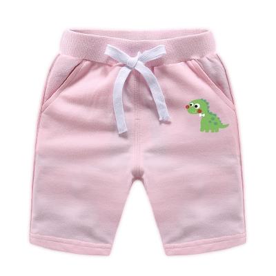 China New anti-pilling children's shorts boys and girls summer 100% cotton cartoon dinosaur little children's shorts for sale