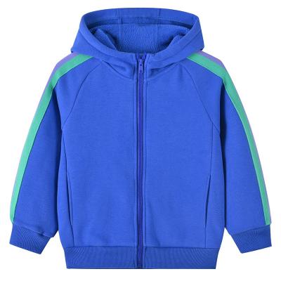 China Anti-wrinkle winter coats for kids new zipper hooded sweater for boys and girls plus velvet warm jacket for sale