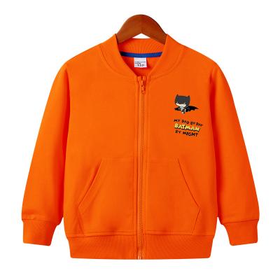 China Spring Fashion QUICK DRY Kids Coat Boys And Girls Loose Zipper Jacket Cartoon Boy Jacket for sale