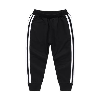 China Color Fade Proof Spring and Autumn New Style Long Pants for Boys Striped Sweatpants for Boys and Girls Pure Cotton Thin Pants for sale