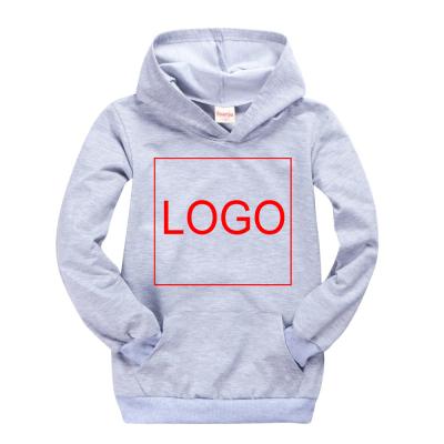 China High quality anti-pilling children's sports spring and autumn boys and girls hoodie with pockets solid color custom pattern for sale