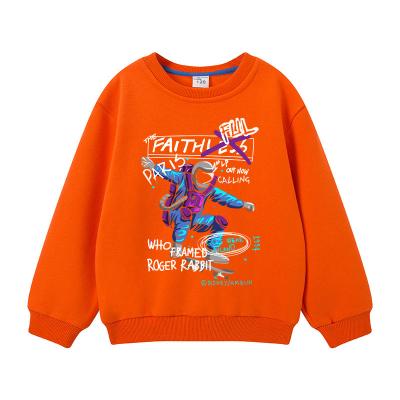 China Anti-pilling children's tracksuit boys and girls pure cotton cartoon sweater boys print pullover for sale