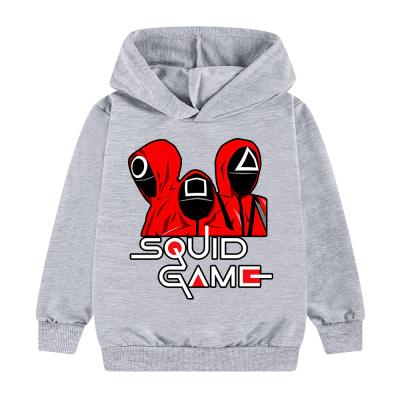 China Custom Cartoon Unisex Casual Comfortable Game Squid Anti-Pilling Boys And Girls Hoodie Set Cartoon Hoodie for sale