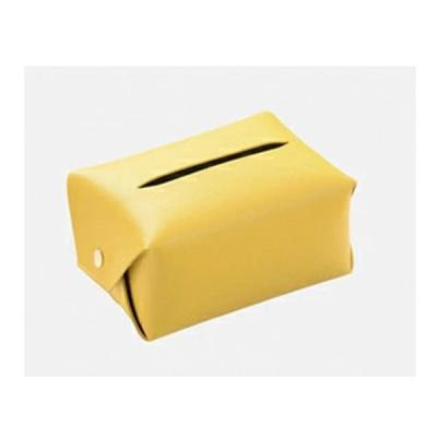 China Modern Simple Tissue Box Container Elegant PU Leather Boxes For Napkin Paper Container Table Tissue Holder for sale