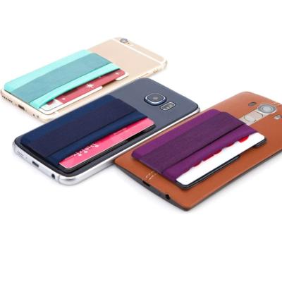 China Card Holder Durable Phone Adhesive Stick Back On Credit Card Holder For Mobile Cell Phones for sale