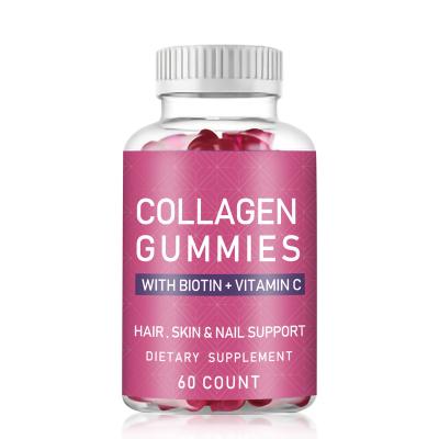 China Immune Gummy Natural Flavor Collagen with Biotin Vitamin Gummy Supplement for Hair Skin and Nails Healthcare for sale