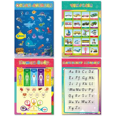 China kids education school kids educational posters design cheap poster printing design manufacture in china for sale