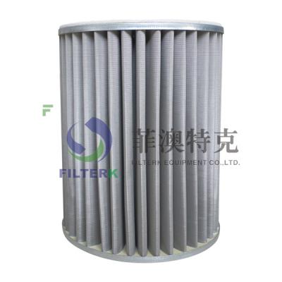 China FILTERK G3.0 SS Mesh Media 10um Natural Gas Filter Cartridge Used In Distribution Station for sale