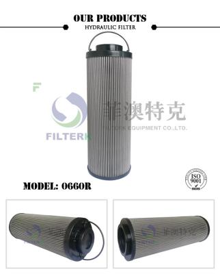 China FILTERK Ersatzelement des Hydraulikölfilters 0660R050W-B6 Hydac Filter zu verkaufen