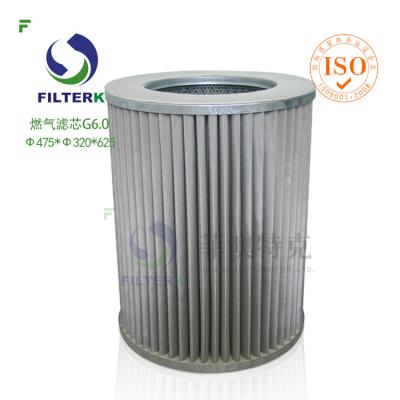 China G6.0 Gas Filter Element for natural gas, manufactured gas, replacment for Filtrec WX154 WX257 for sale