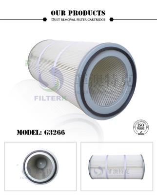 China Filtros industriales plegables plisados del extractor, cartucho de filtro del polvo 324 * de 213 * de 660m m en venta