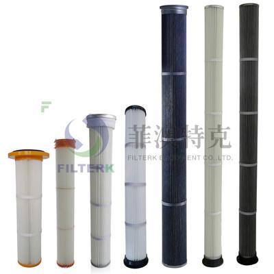 China Pulse Jet Bag Cartridge Filter Element For Dust Collecting 153 * 1000mm Dimension for sale