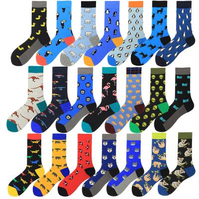 China Custom Sporty Whale Woven Crew Sock Private Cotton Men's Sock Your Label OEM Designer Custom Design Own Logo Men Dress Socks for sale