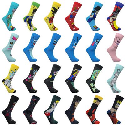 China Whale Sporty Wholesale New Designs Cartoon Anime Movie Socks Happy Funny Women Cotton Socks Fashion Unisex Socks for sale